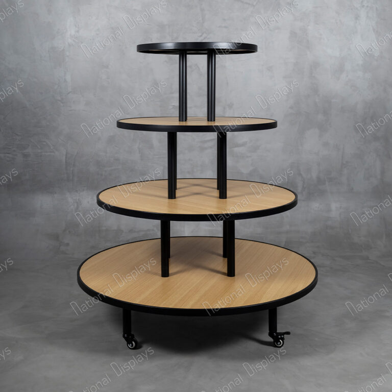 4-Tier Round Display Table A67 – National Displays – Suppliers of ...