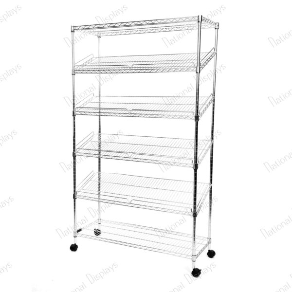 Chrome Sloping Shelf W18
